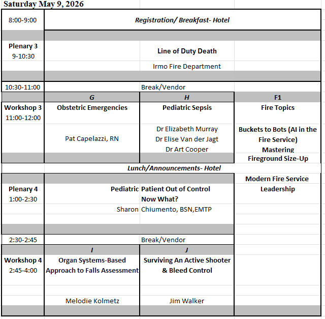 2026 Step Conference Schedule Saturday